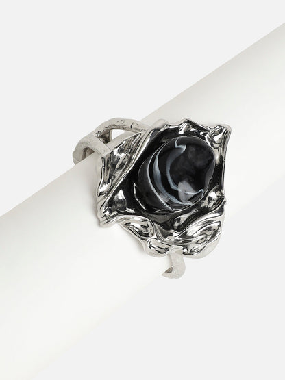 Silver-Plated Kada Bracelet