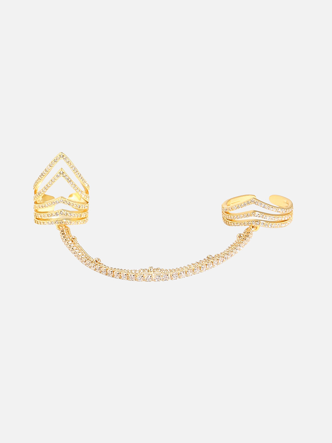 Gold-Plated Adjustable Finger Ring