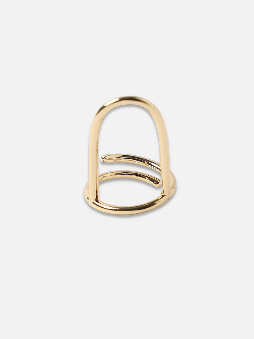 Gold-Plated Nail Ring