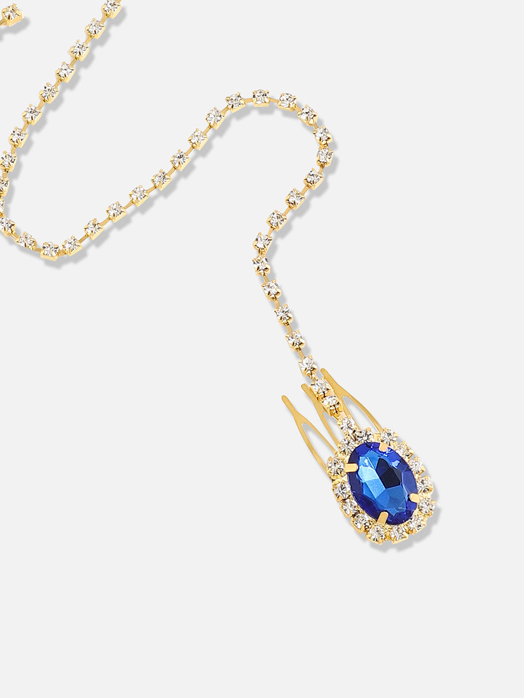 Silver Plated Designer Stone Casual Maang Tikka