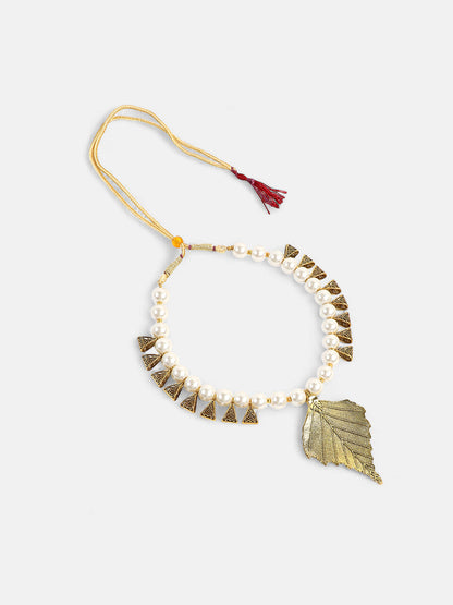 The Kasika Jewellery Set - Antique Gold-SOHNCK1045