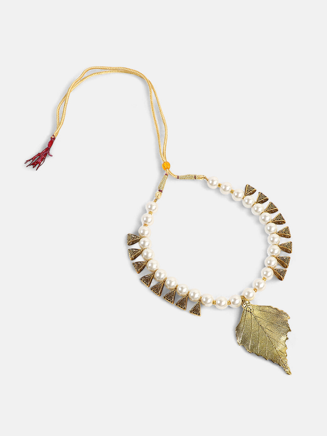 The Kasika Jewellery Set - Antique Gold-SOHNCK1045