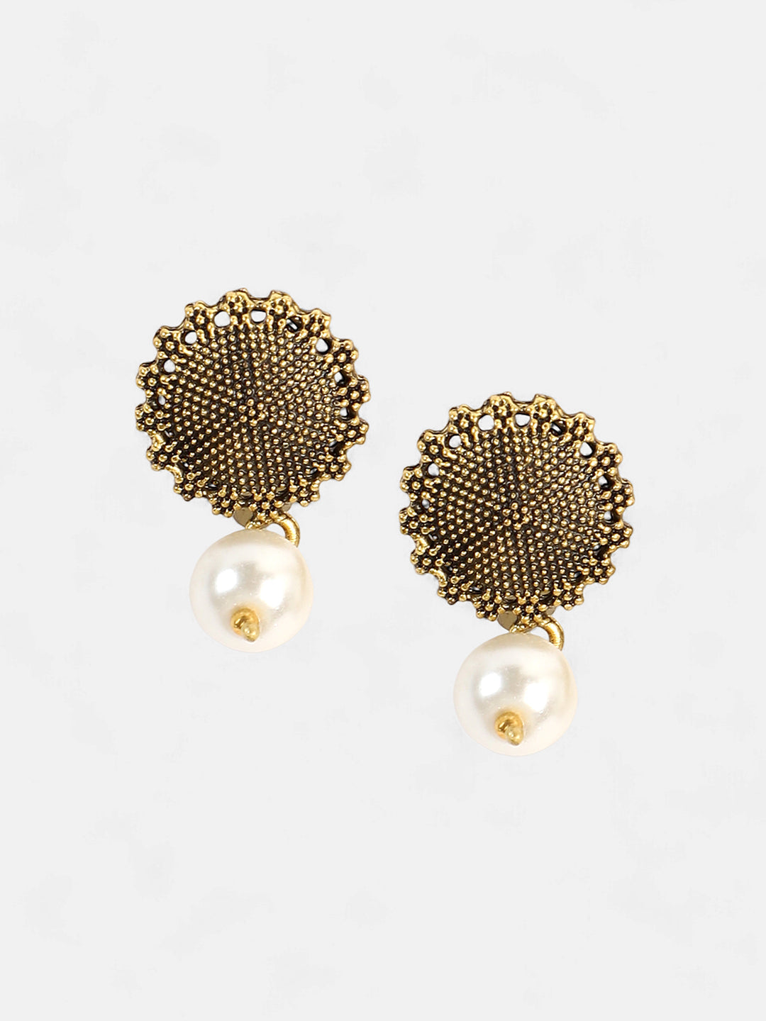 The Kasika Jewellery Set - Antique Gold-SOHNCK1045