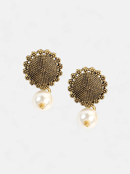 The Kasika Jewellery Set - Antique Gold-SOHNCK1045