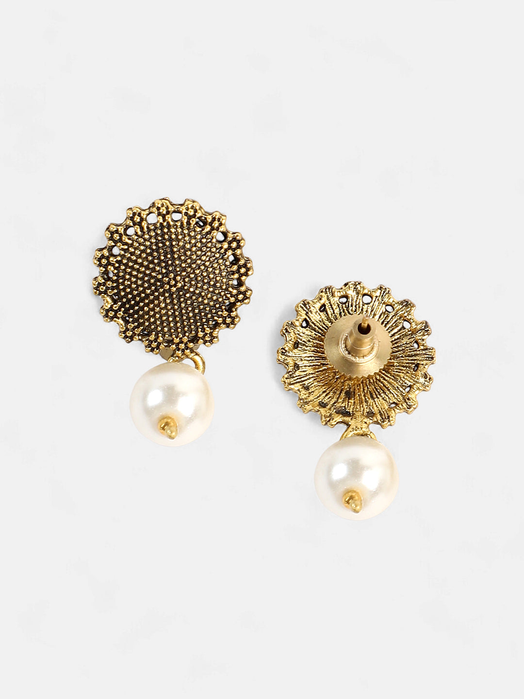 The Kasika Jewellery Set - Antique Gold-SOHNCK1045