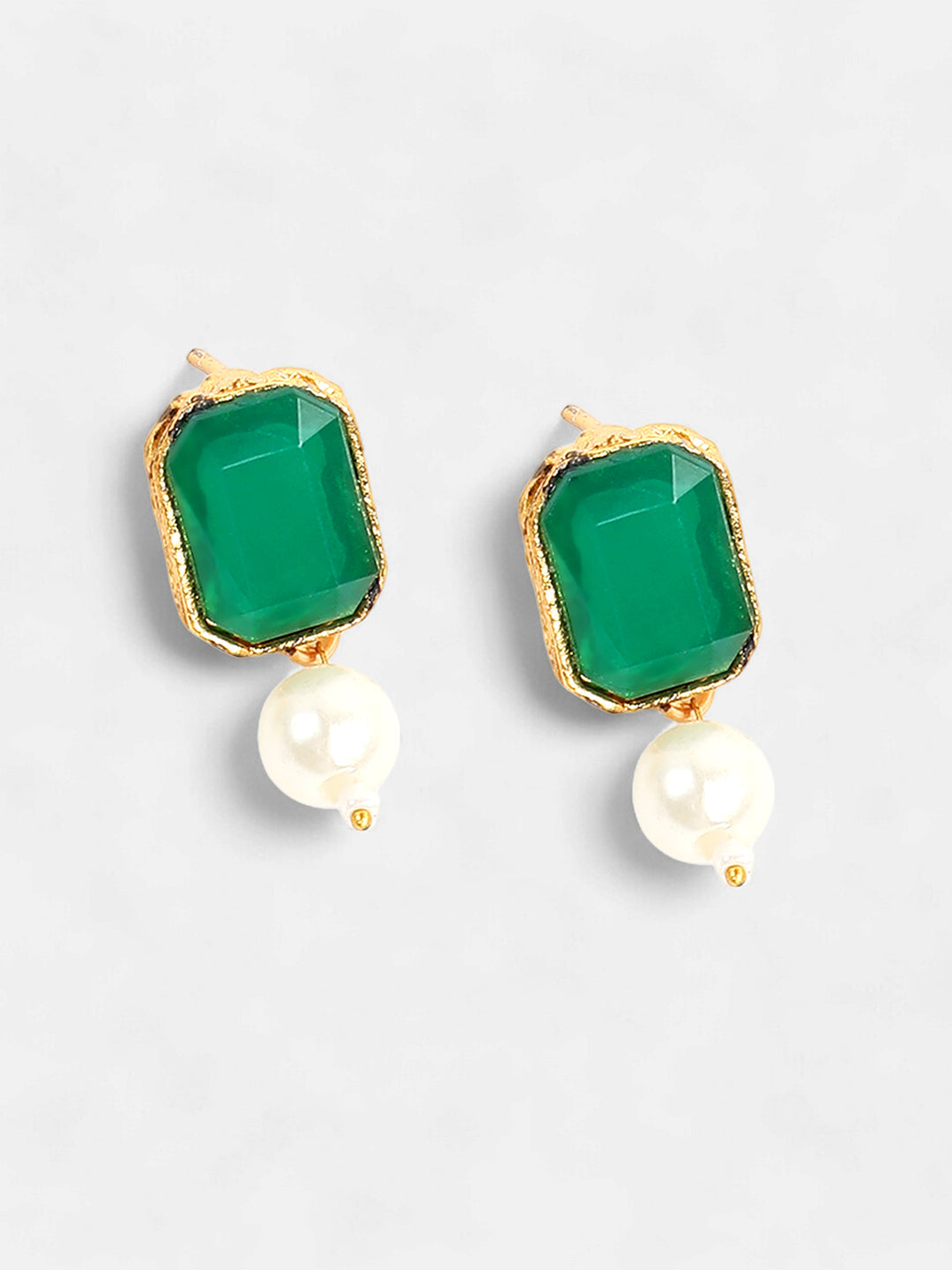 The Sama Jewellery Set - Emerald Green-SOHNCK1053