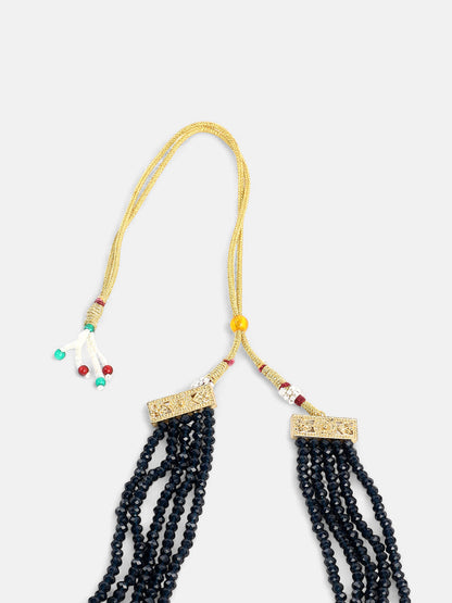 The Aya Jewellery Set - Navy Blue-SOHNCK1113