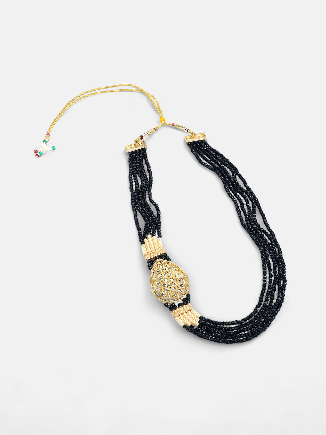The Aya Jewellery Set - Navy Blue-SOHNCK1113