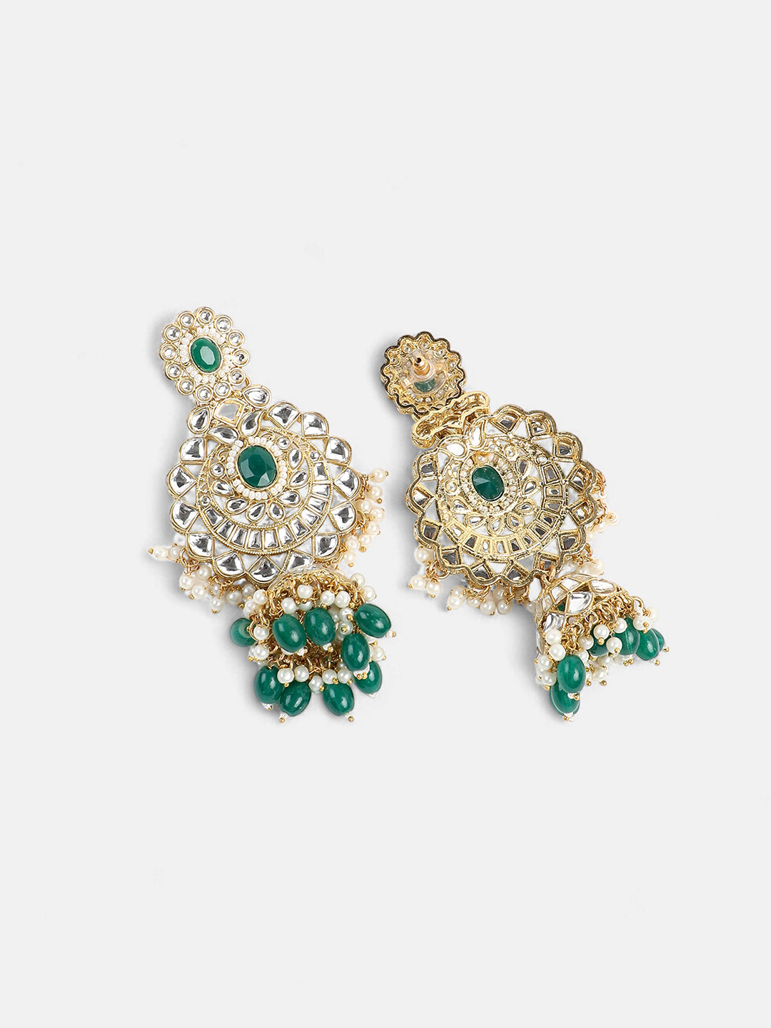 The Mumtaz Jewellery Set - Emerald Green-SOHNCK1255