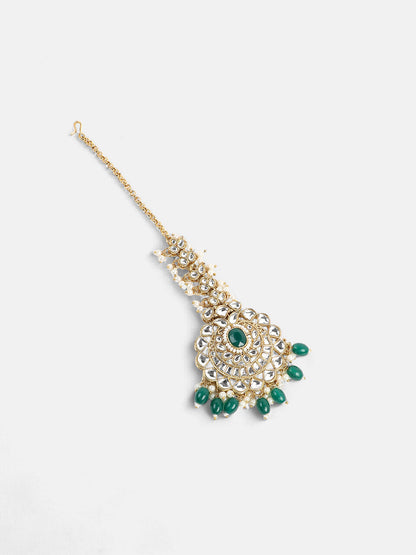 The Mumtaz Jewellery Set - Emerald Green-SOHNCK1255