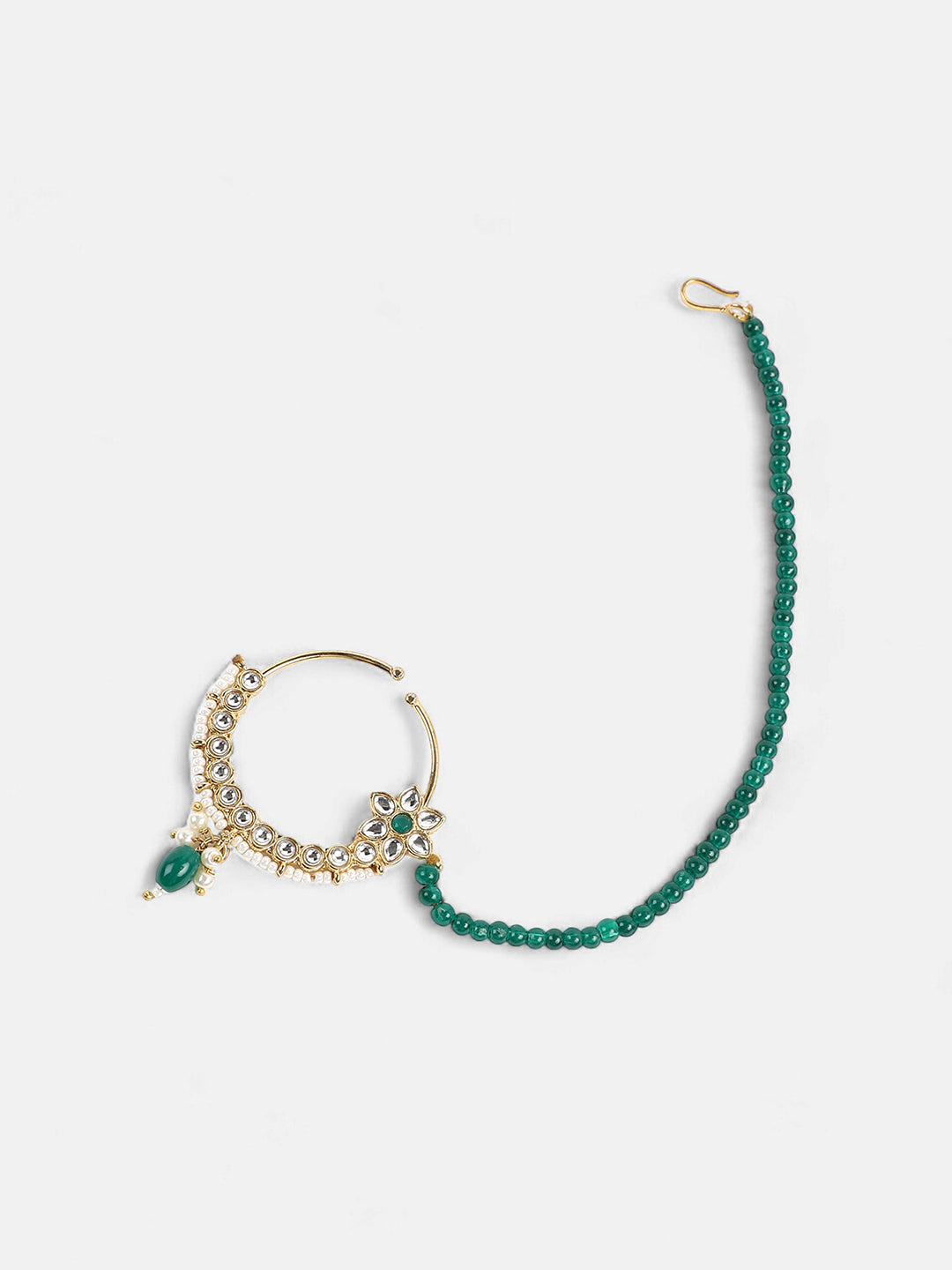 The Mumtaz Jewellery Set - Emerald Green-SOHNCK1255