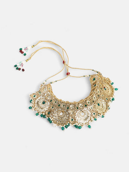 The Mumtaz Jewellery Set - Emerald Green-SOHNCK1255