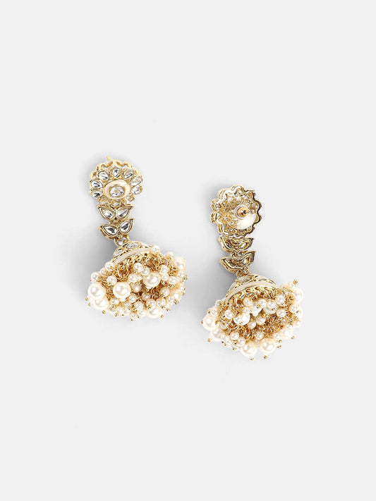 The Faiza Jewellery Set - Crystal Silver-SOHNCK1535