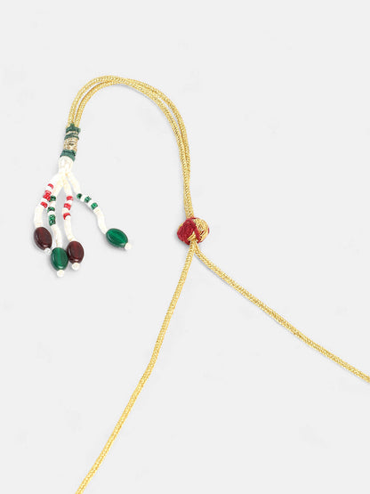 The Faiza Jewellery Set - Crystal Silver-SOHNCK1535