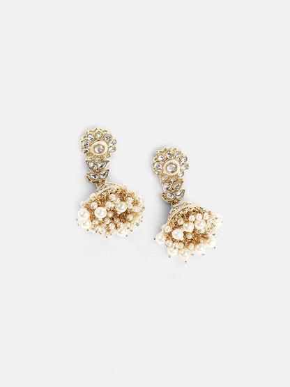 The Faiza Jewellery Set - Crystal Silver-SOHNCK1535