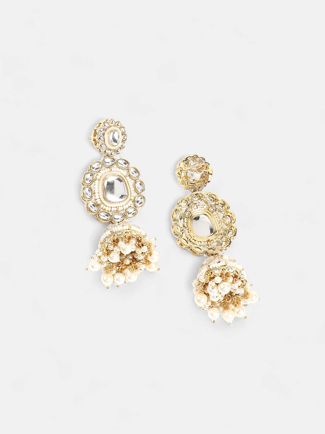The Aina Jewellery Set - Crystal Silver-SOHNCK1537