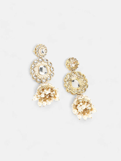 The Aina Jewellery Set - Crystal Silver-SOHNCK1537
