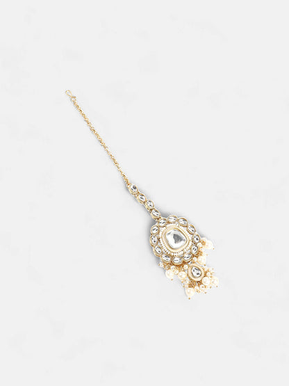 The Aina Jewellery Set - Crystal Silver-SOHNCK1537