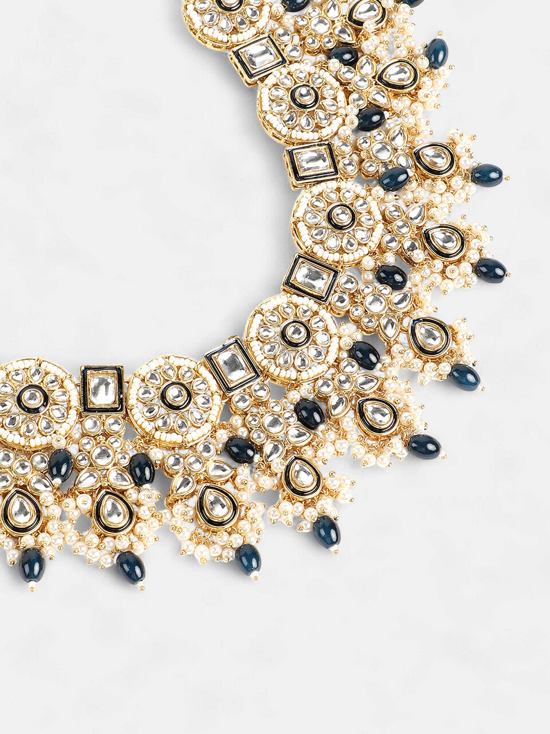 The Rayannah Jewellery Set - Emerald Green-SOHNCK1538