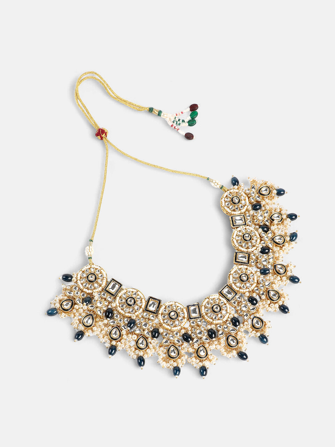 The Rayannah Jewellery Set - Emerald Green-SOHNCK1538