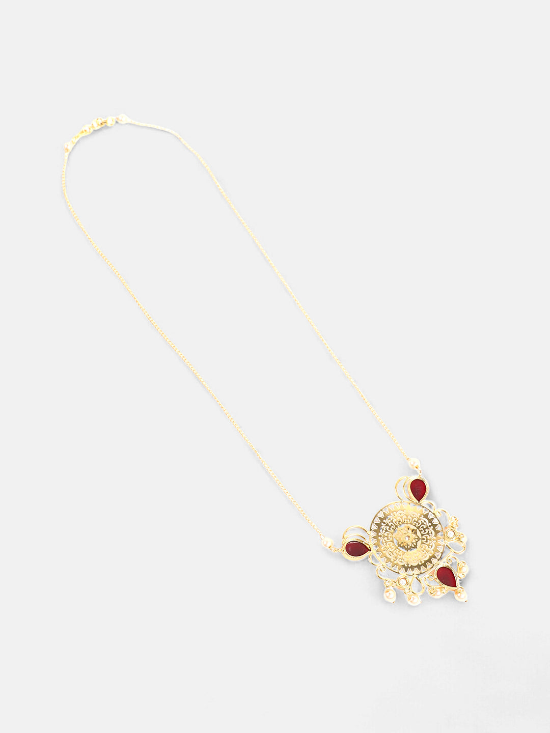 The Amani Long Necklace - Ruby Red-SOHNCK1547