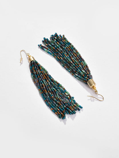 Gold Plated Beaded Necklace, Earrings and Bracelet Set