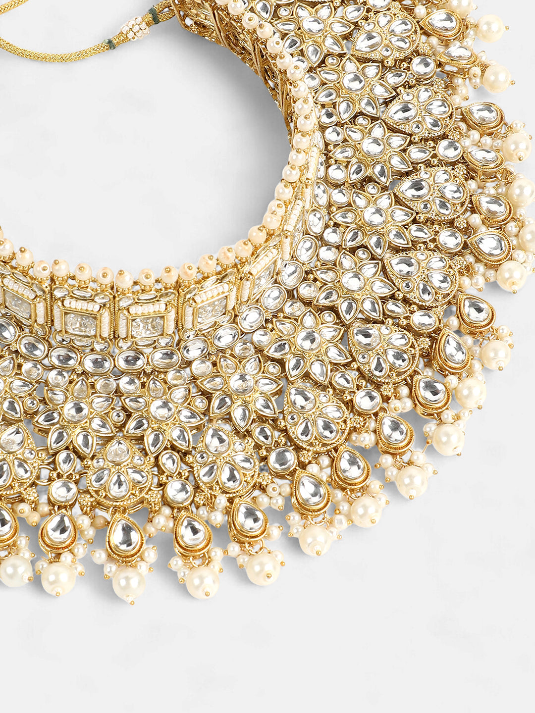 The Amira Jewellery Set - Crystal Silver-SOHNCK2074