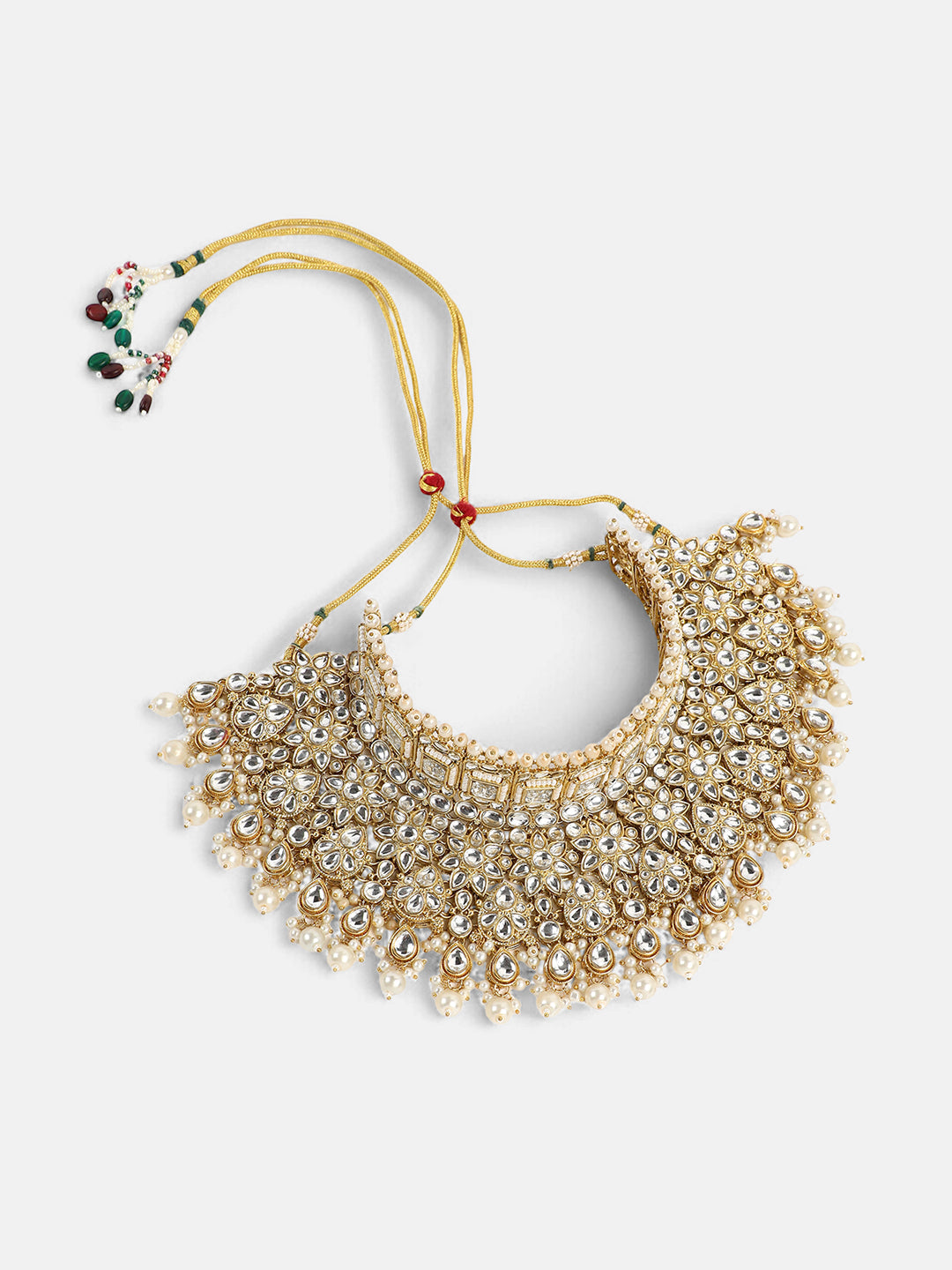 The Amira Jewellery Set - Crystal Silver-SOHNCK2074