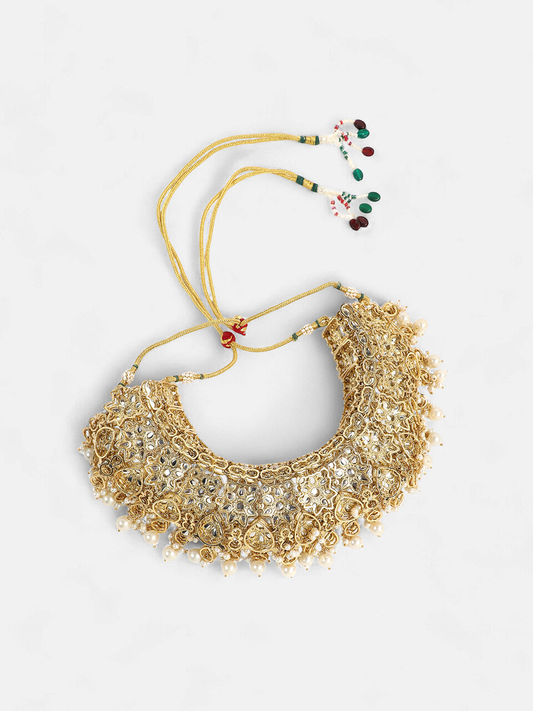 The Amira Jewellery Set - Crystal Silver-SOHNCK2074