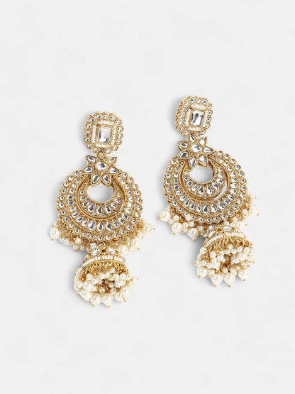 The Amira Jewellery Set - Crystal Silver-SOHNCK2074