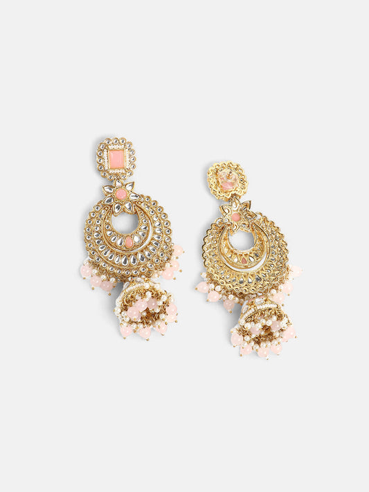 The Amira Jewellery Set - Blush Pink-SOHNCK2098