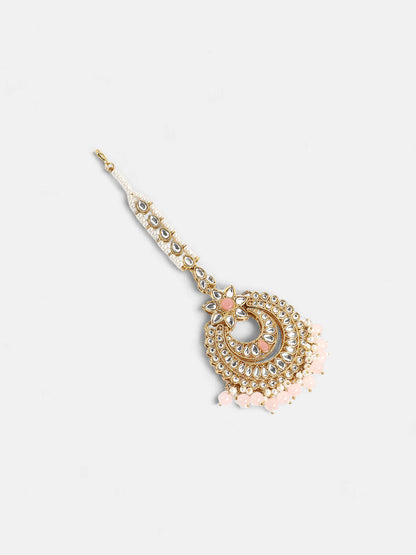 The Amira Jewellery Set - Blush Pink-SOHNCK2098