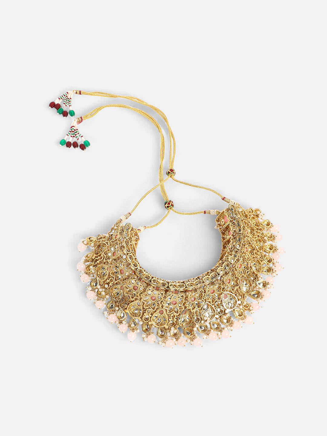 The Amira Jewellery Set - Blush Pink-SOHNCK2098