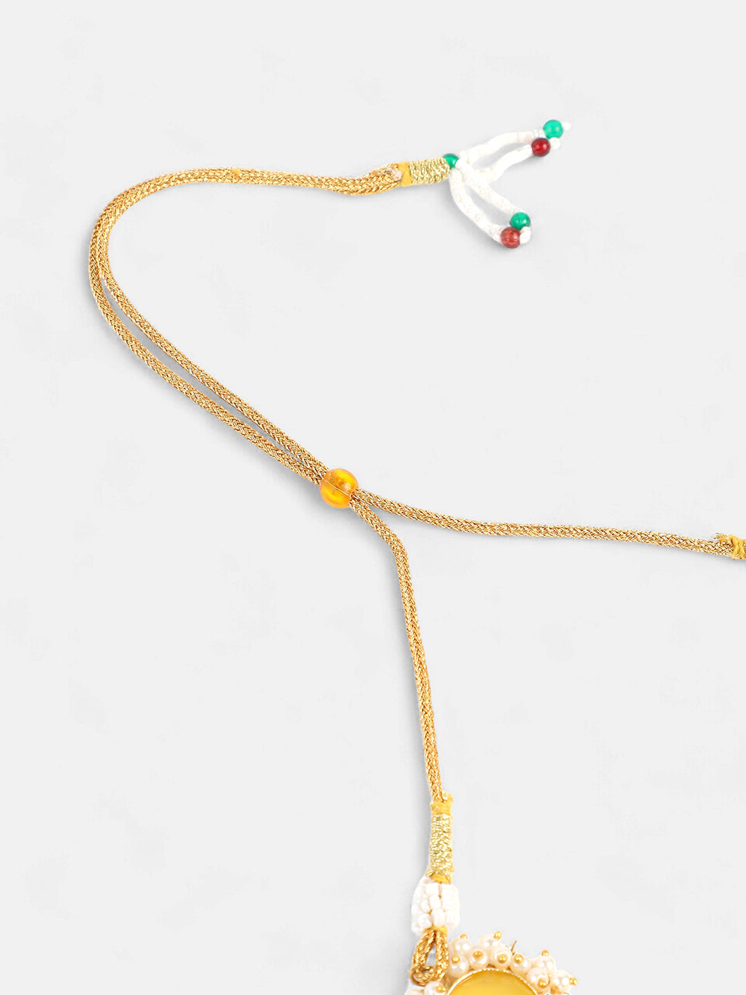 The Mehreen Jewellery Set - Canary Yellow-SOHNCK2168