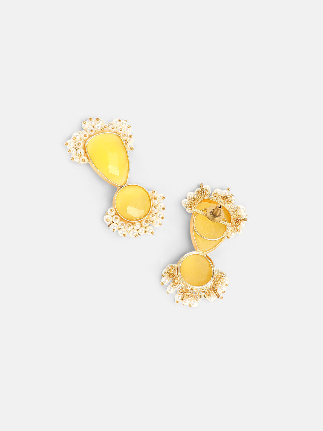The Mehreen Jewellery Set - Canary Yellow-SOHNCK2168