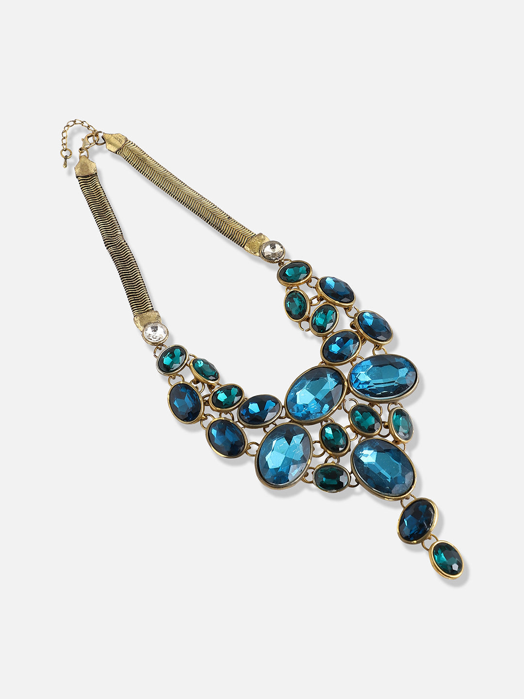 Gold Plated Designer Stone Party Necklace