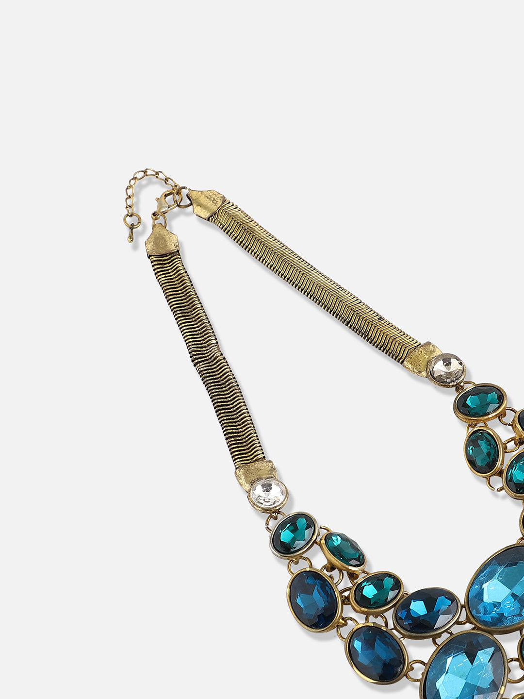 Gold Plated Designer Stone Party Necklace