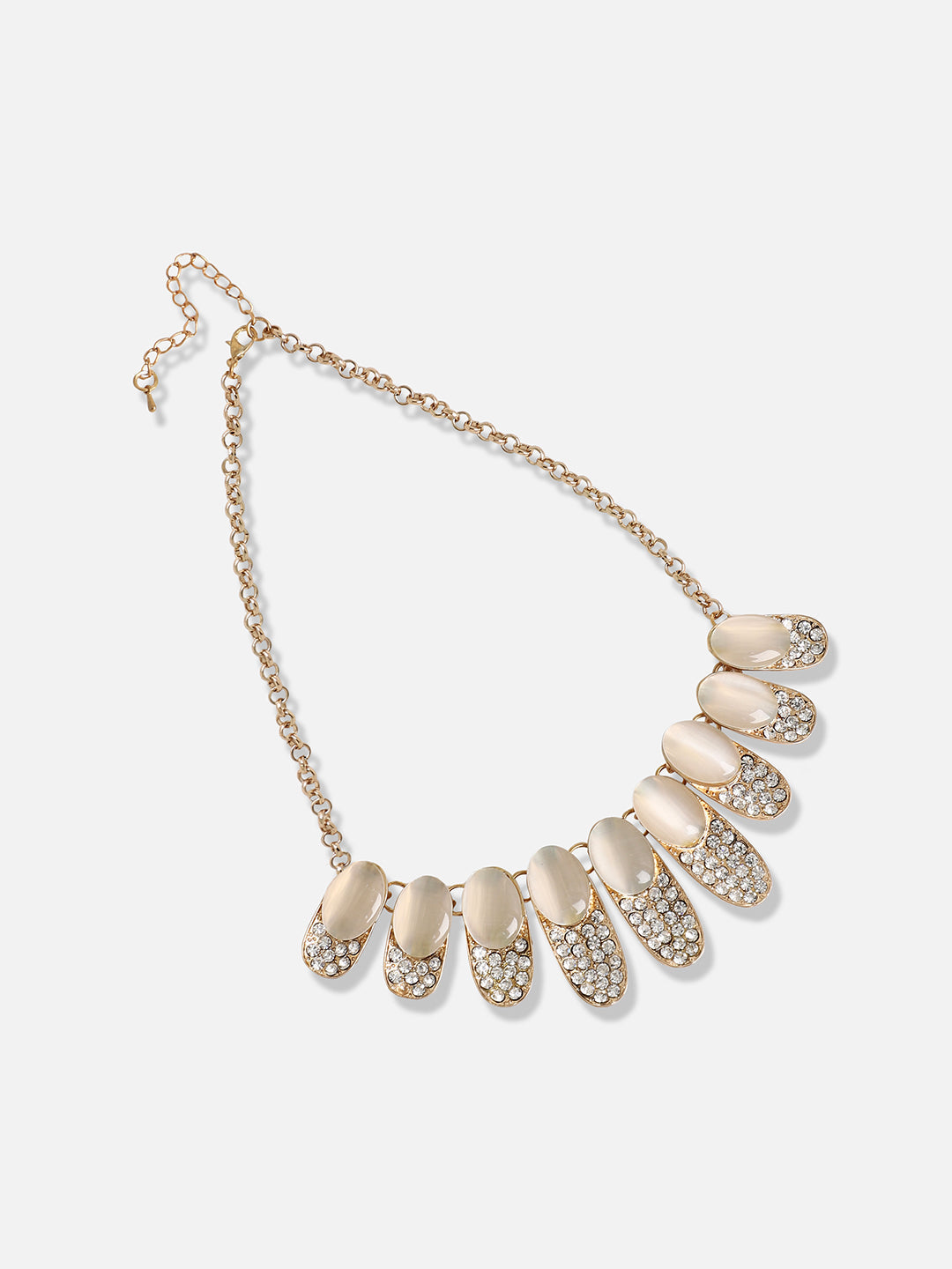 Gold Plated Designer Stone Casual Necklace