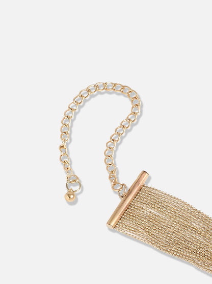 Gold Plated Designer Stone Party Necklace