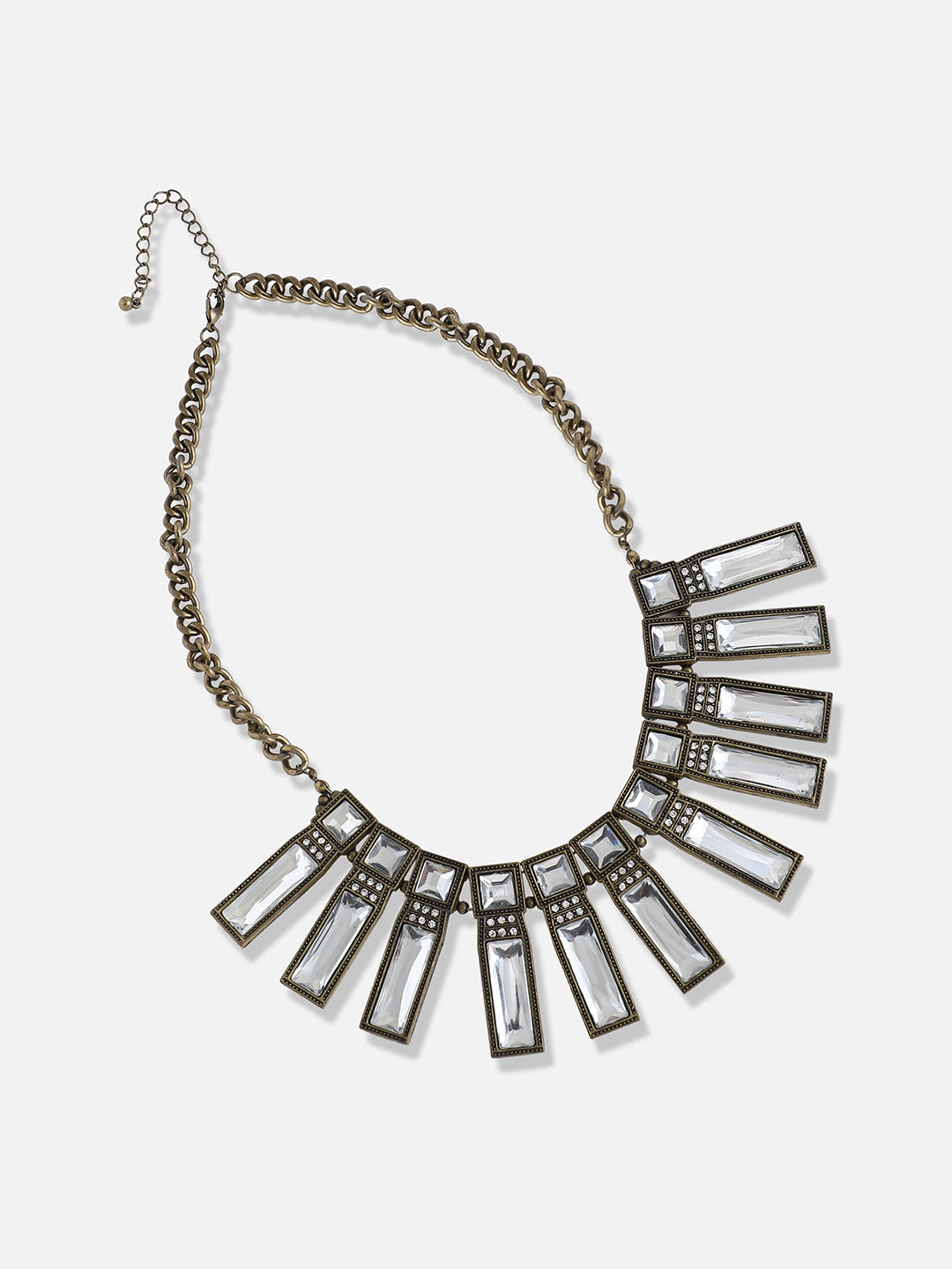 Gold Plated Designer Stone Party Necklace
