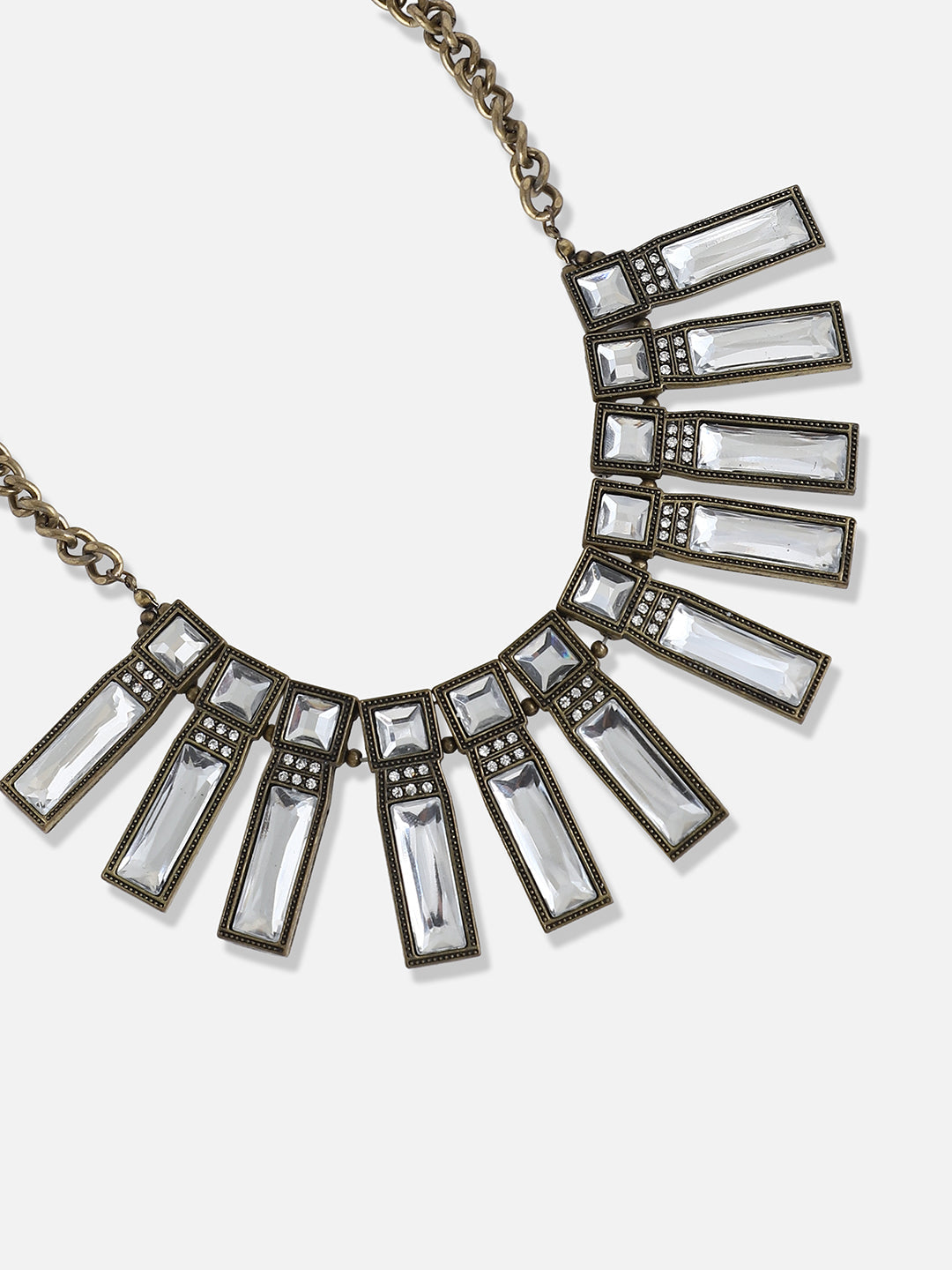 Gold Plated Designer Stone Party Necklace