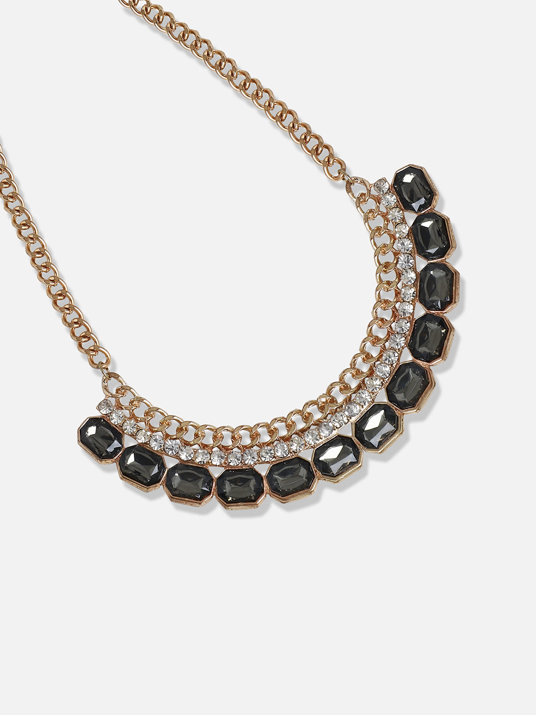 Silver Plated Designer Stone Party Necklace