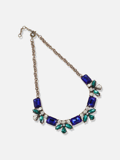 Gold Plated Designer Stone Party Necklace