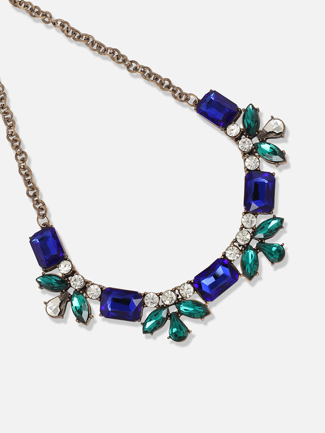 Gold Plated Designer Stone Party Necklace