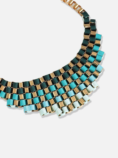Gold Plated Designer Stone Party Necklace