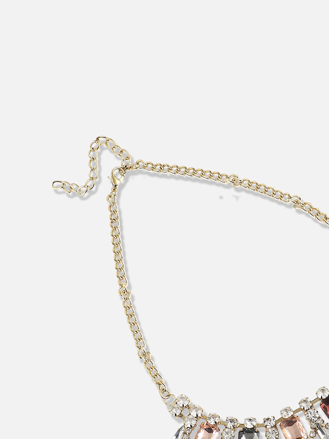 Gold Plated Designer Stone Party Necklace