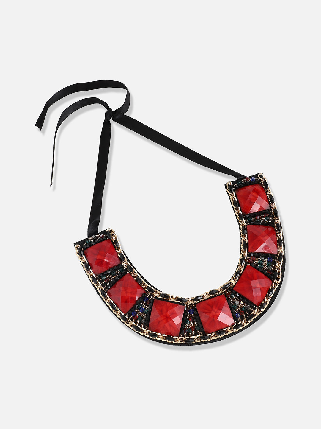 Silver Plated Designer Stone Party Necklace