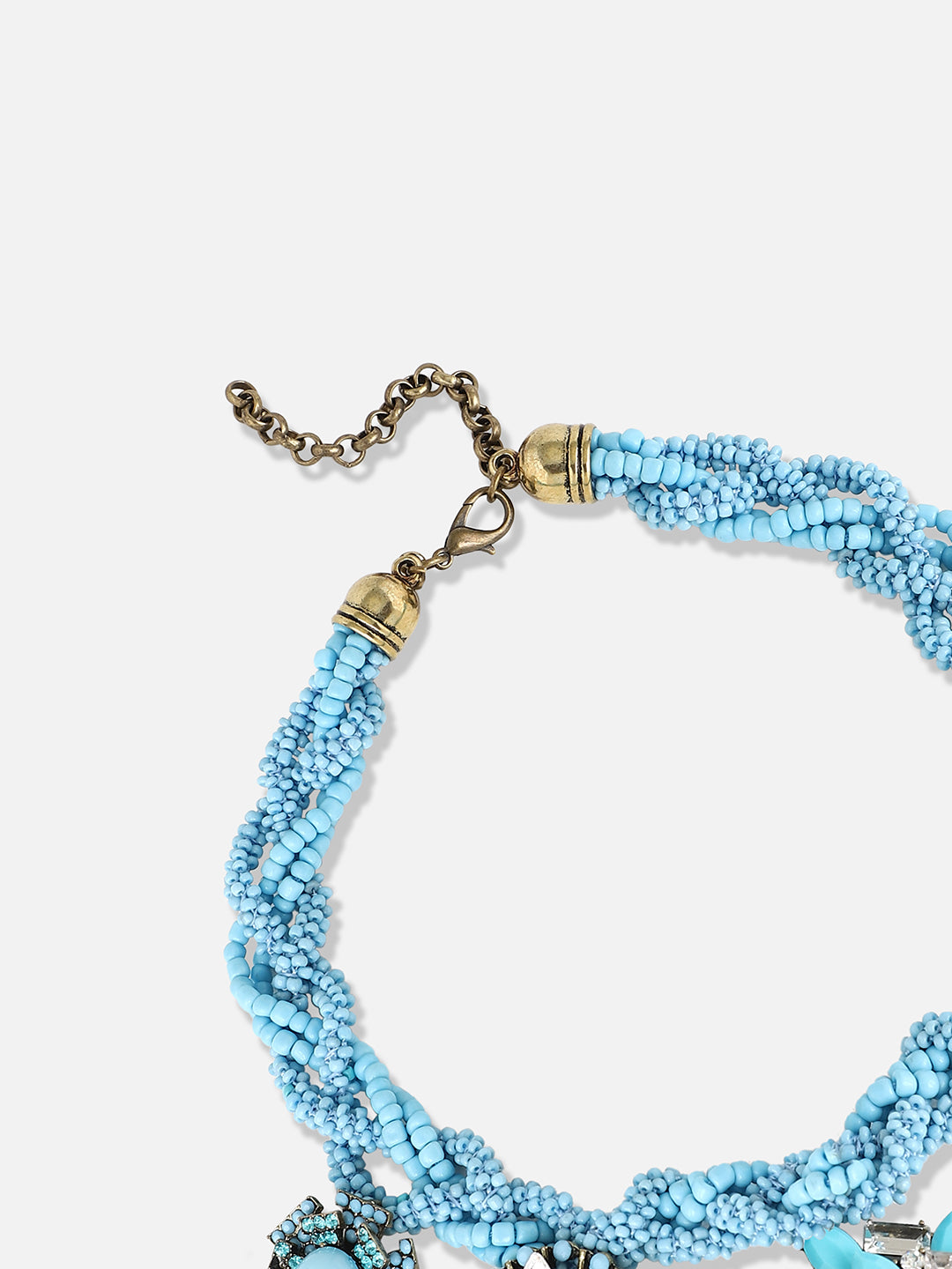 Silver Plated Designer Stone Party Necklace
