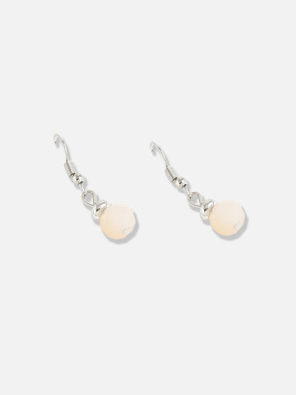 Silver Plated Designer Stone Casual Necklace and Earring Set