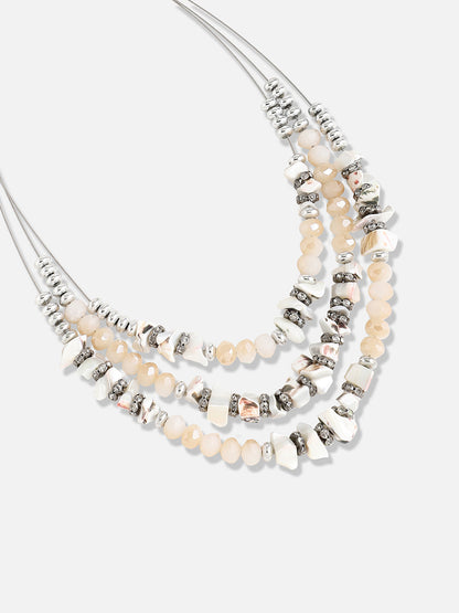 Silver Plated Designer Stone Casual Necklace and Earring Set